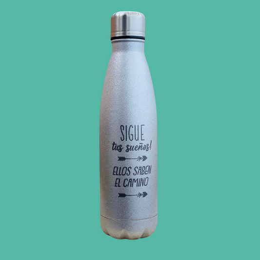 Botella Térmica Personalizable con Efecto Purpurina – 500 ml