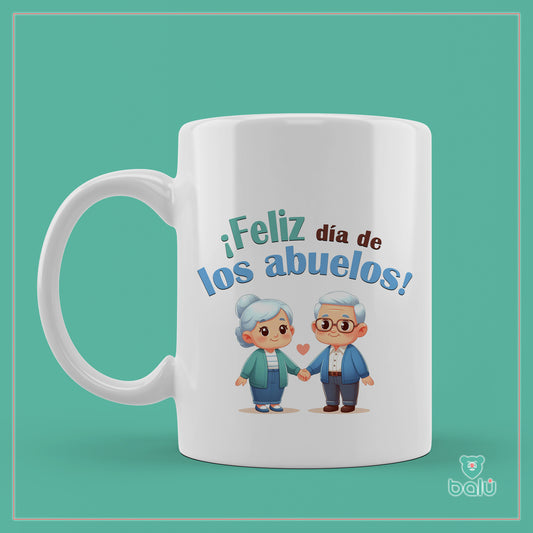 Taza cerámica "Taza Feliz día de los abuelos"