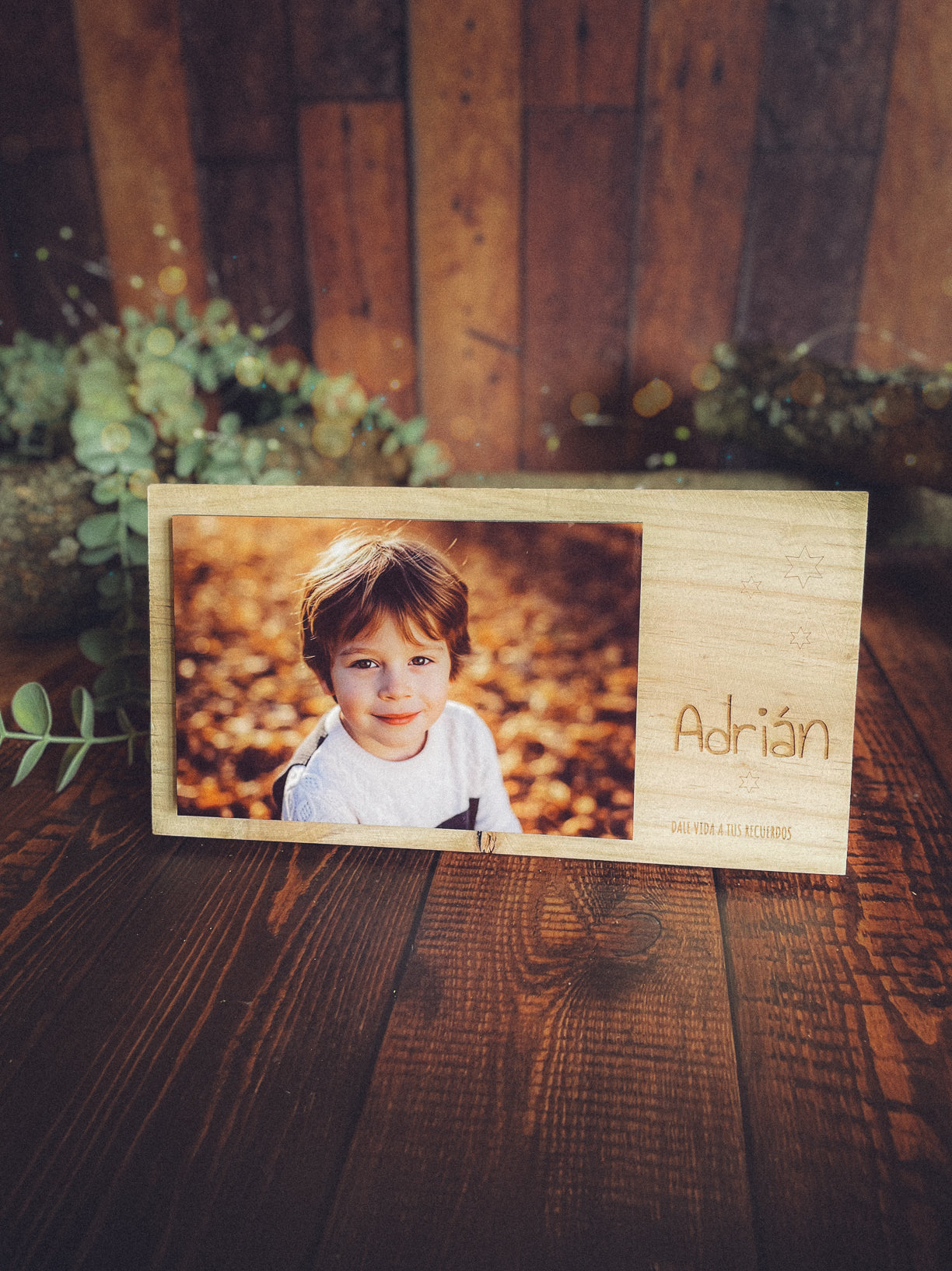 Photo block Balú con Foto y Grabado | Regalo Original de Navidad y Decoración