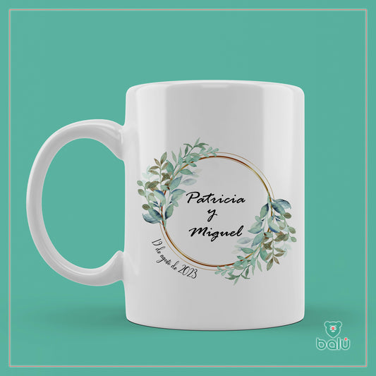 Taza cerámica " Taza Ornamento boda"