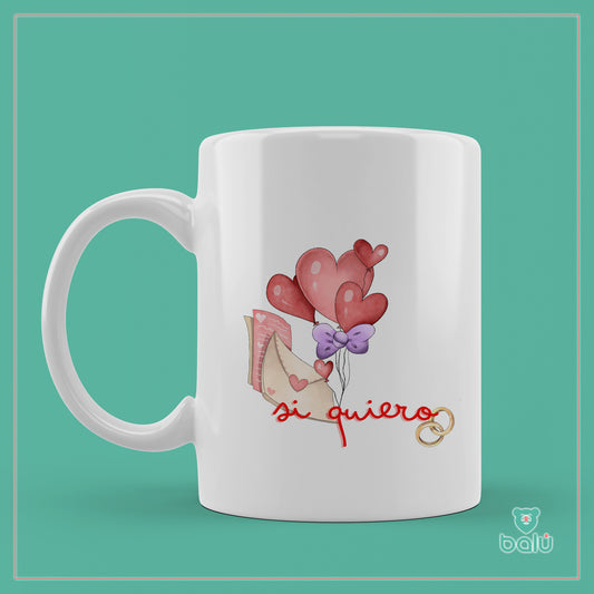 Taza cerámica "Taza Si quiero"