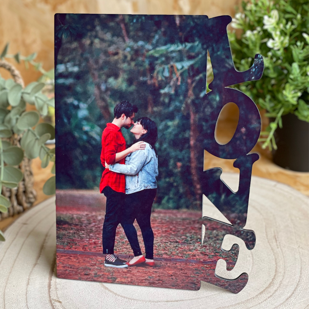 Tablilla Portafotos Personalizada 15x20 – Texto "LOVE