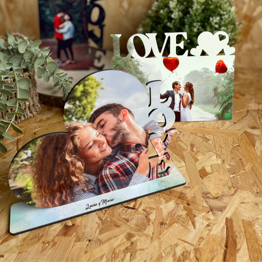 Tablilla Portafotos Personalizada 15x20 – Texto "LOVE