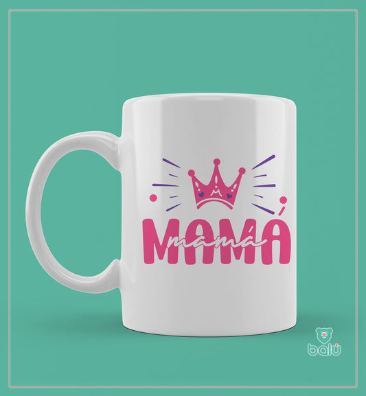 Taza cerámica "Taza corona mamá"