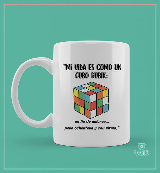 Taza cerámica "Taza cubo de rubik"