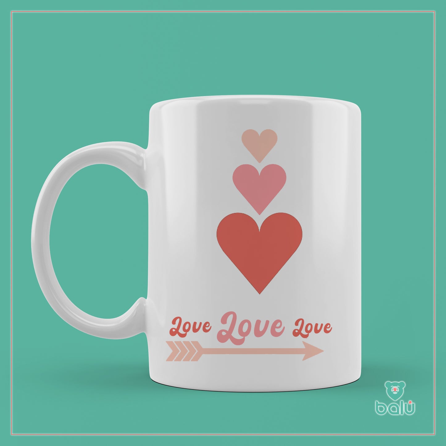 Taza cerámica "Taza love, love"