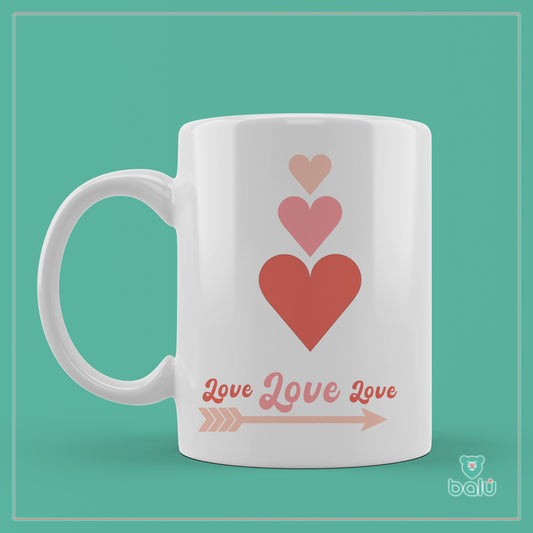 Taza cerámica "Taza love, love"