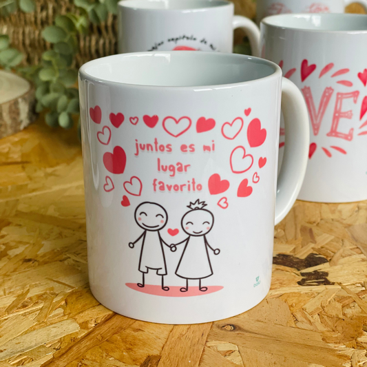 Taza Blanca de cerámica personalizada
