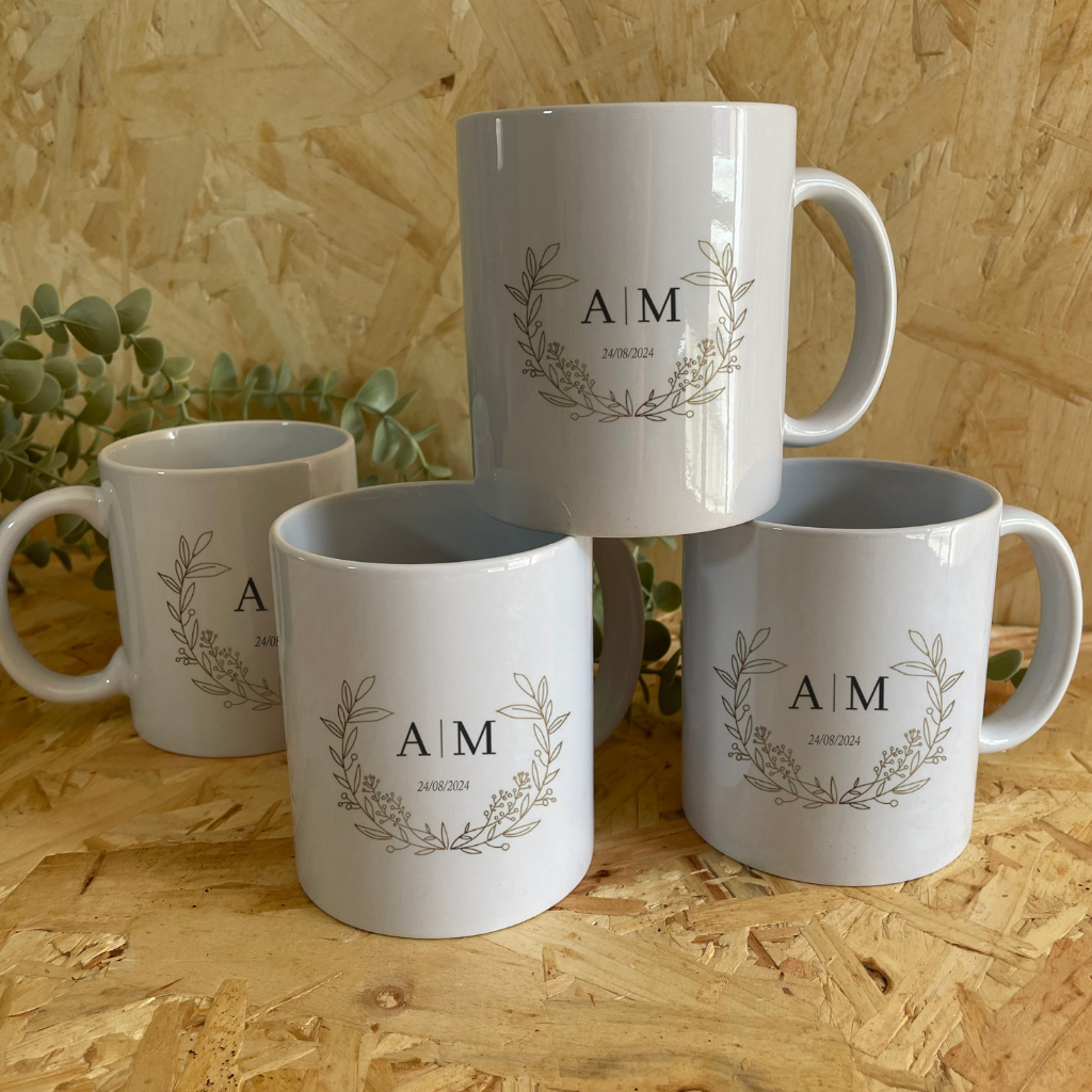 Taza Blanca de cerámica personalizada