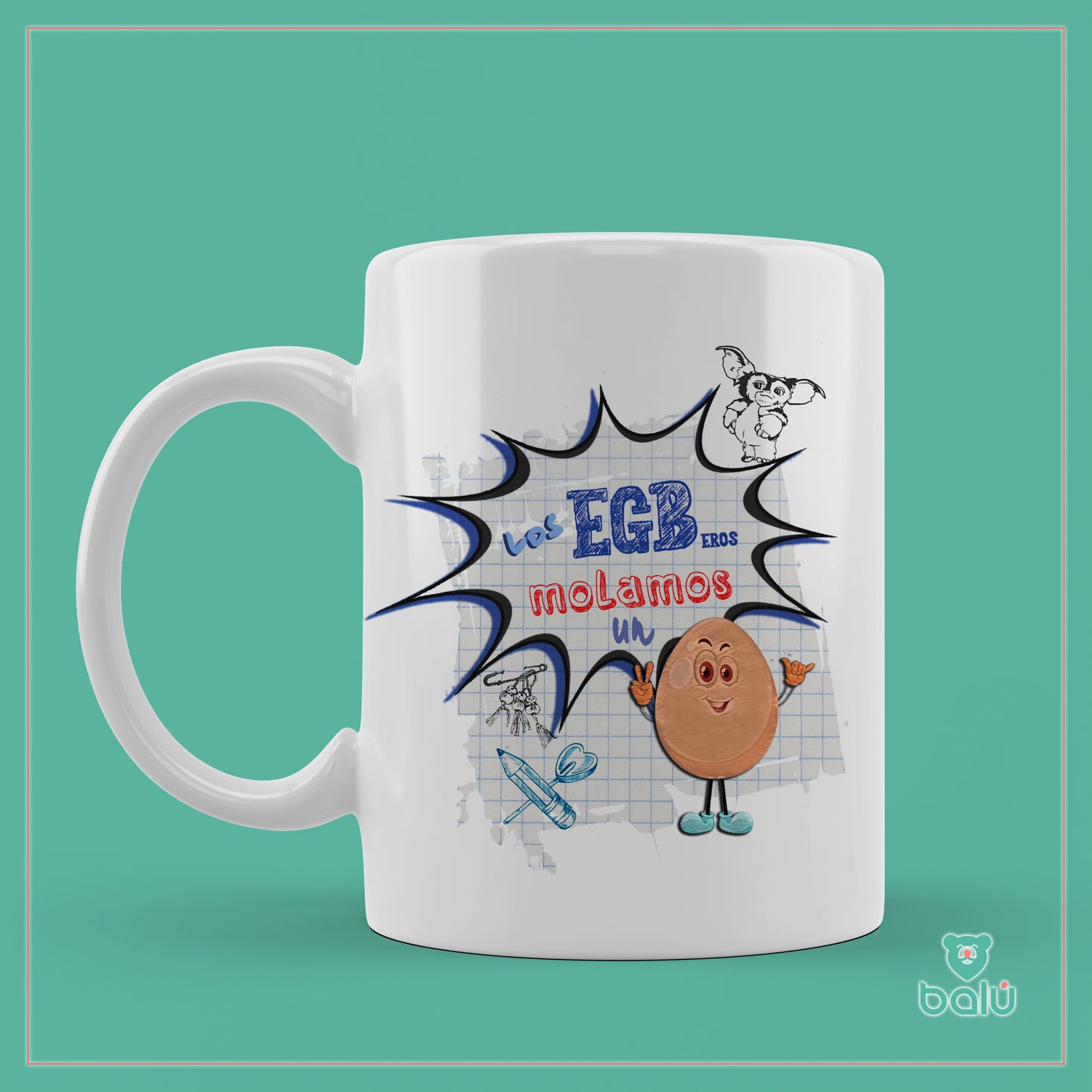 Taza cerámica "Taza Los EGBeros molan un huevo"