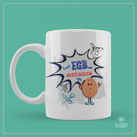 Taza cerámica "Taza Los EGBeros molan un huevo"