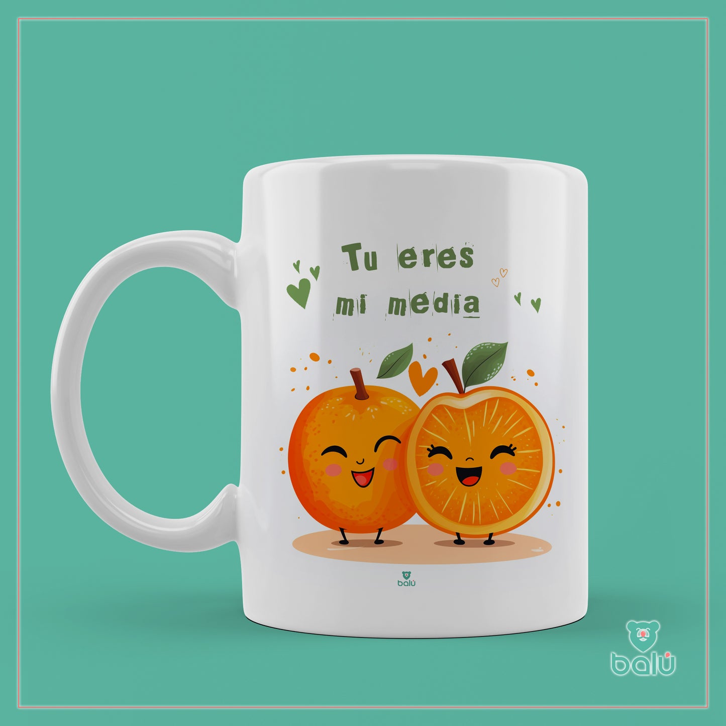 Taza cerámica " Taza media naranja"