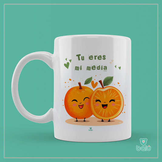 Taza cerámica " Taza media naranja"