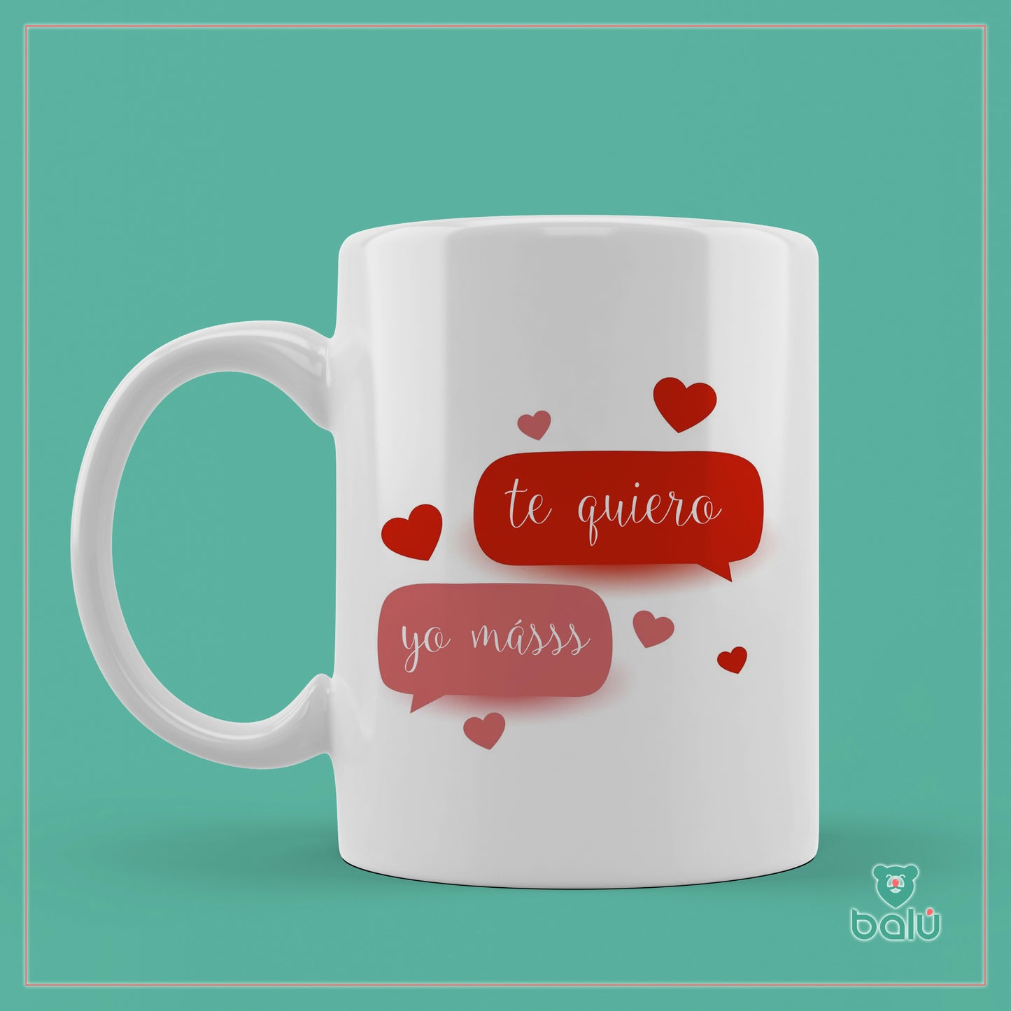 Taza cerámica " Taza Te quiero y yo más"