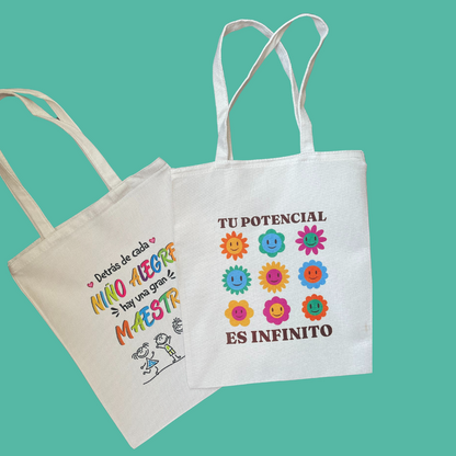 Bolsa Tote Bag Personalizada · Tu Foto, Diseño o Mensaje