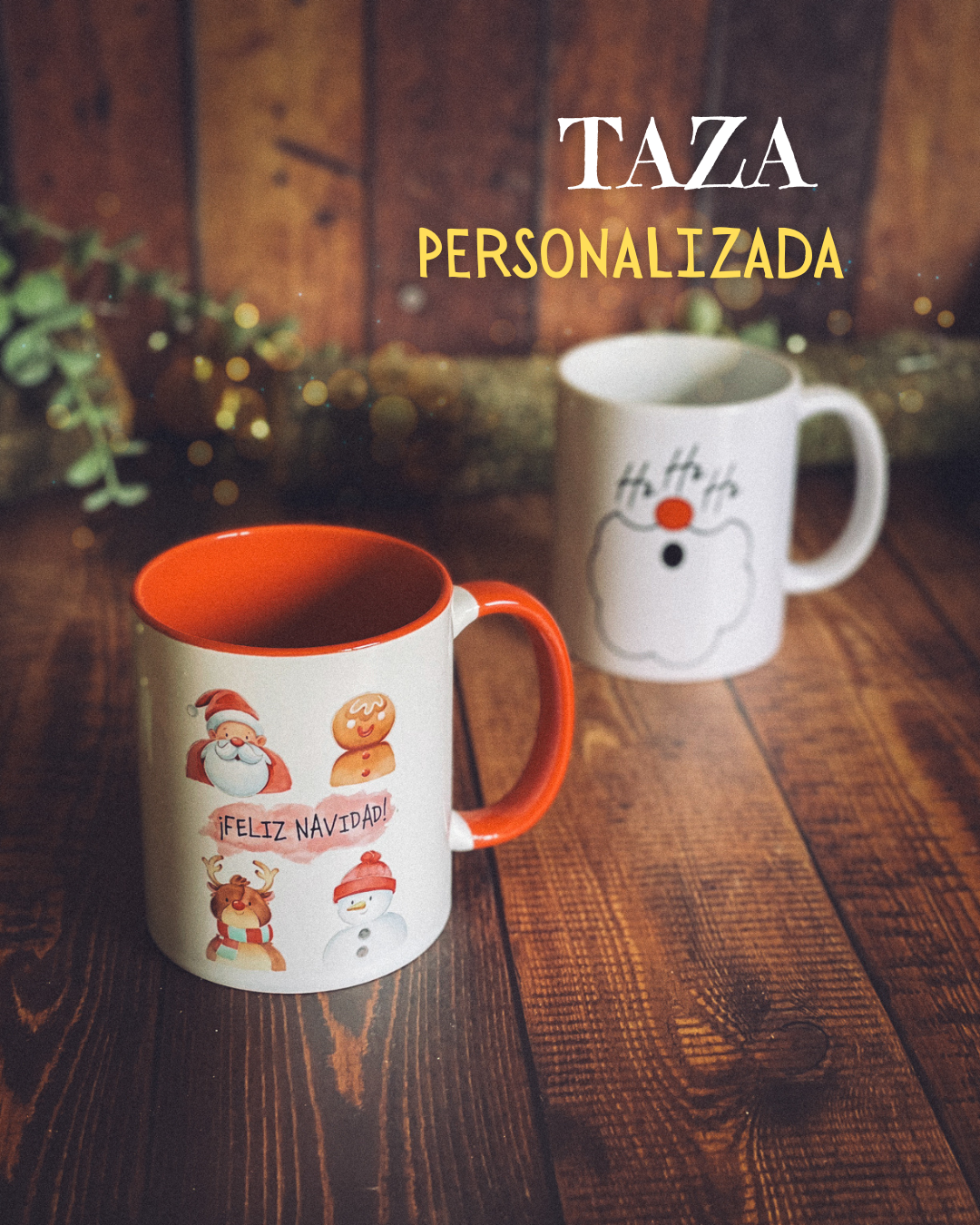 Taza Personalizada Navidad | Regalo Amigo Invisible y Oficina