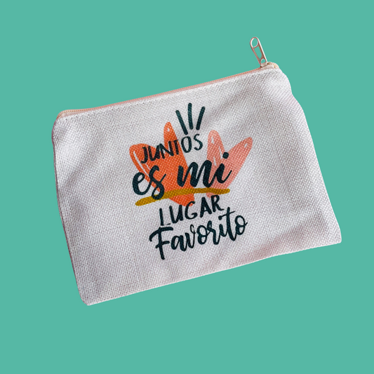 Estuche Neceser Personalizado de Tela Tipo Lino – Elegante, Funcional y Único