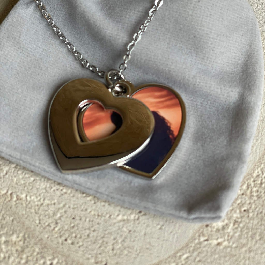 Collar Relicario Corazón Personalizado con Fotografía