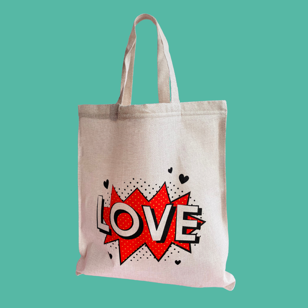 Bolsa de Lino Personalizable – Tipo Tote Bag