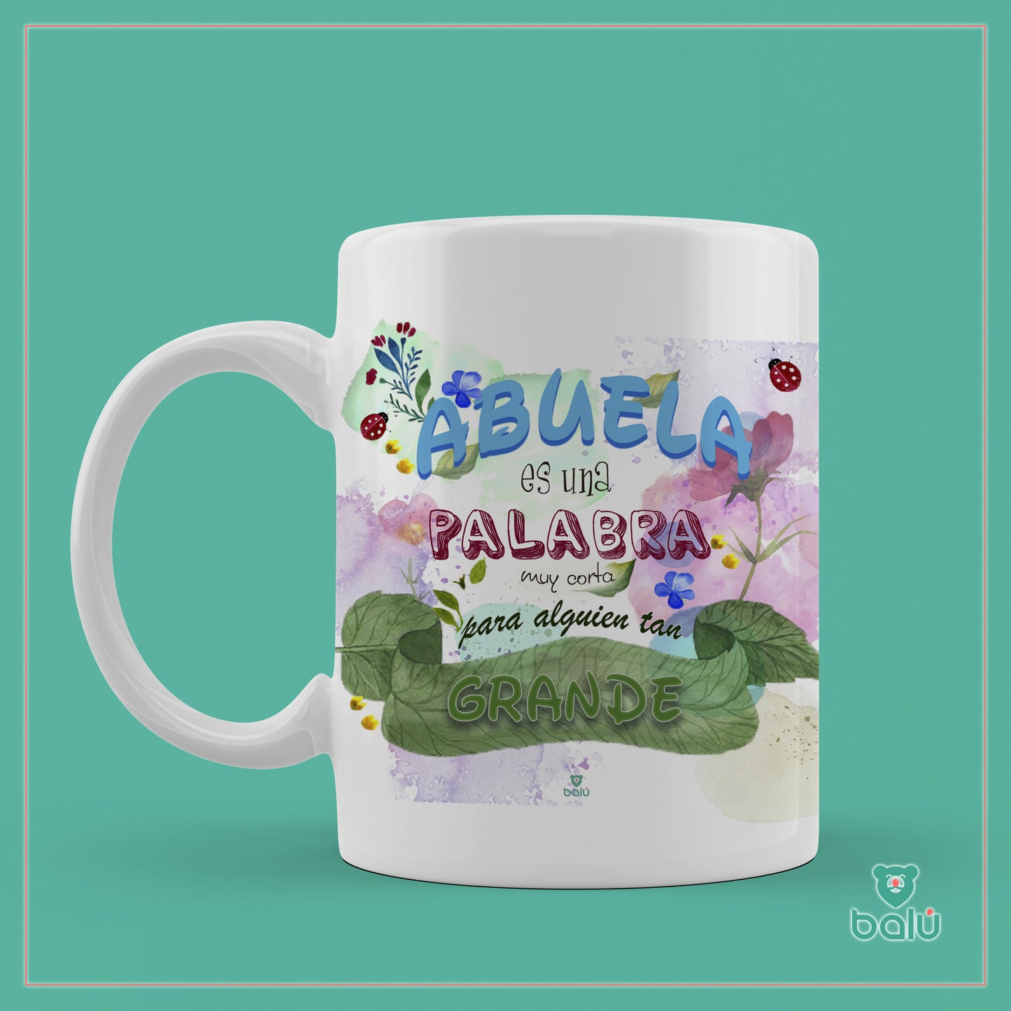Taza cerámica " Taza Abuela es una palabra muy para alguien tan grande"