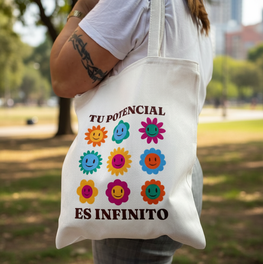 Bolsa Tote Bag Personalizada · Tu Foto, Diseño o Mensaje