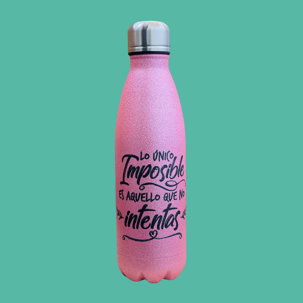 Botella Térmica Personalizable con Efecto Purpurina – 500 ml