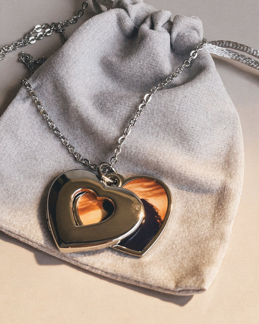 Collar Relicario Corazón Personalizado con Fotografía