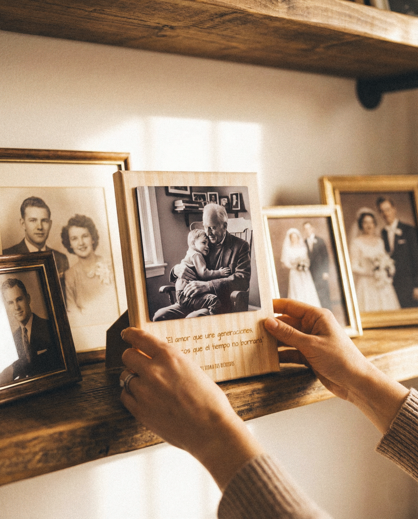 Photo block Balú con Foto y Grabado | Regalo Original de Navidad y Decoración