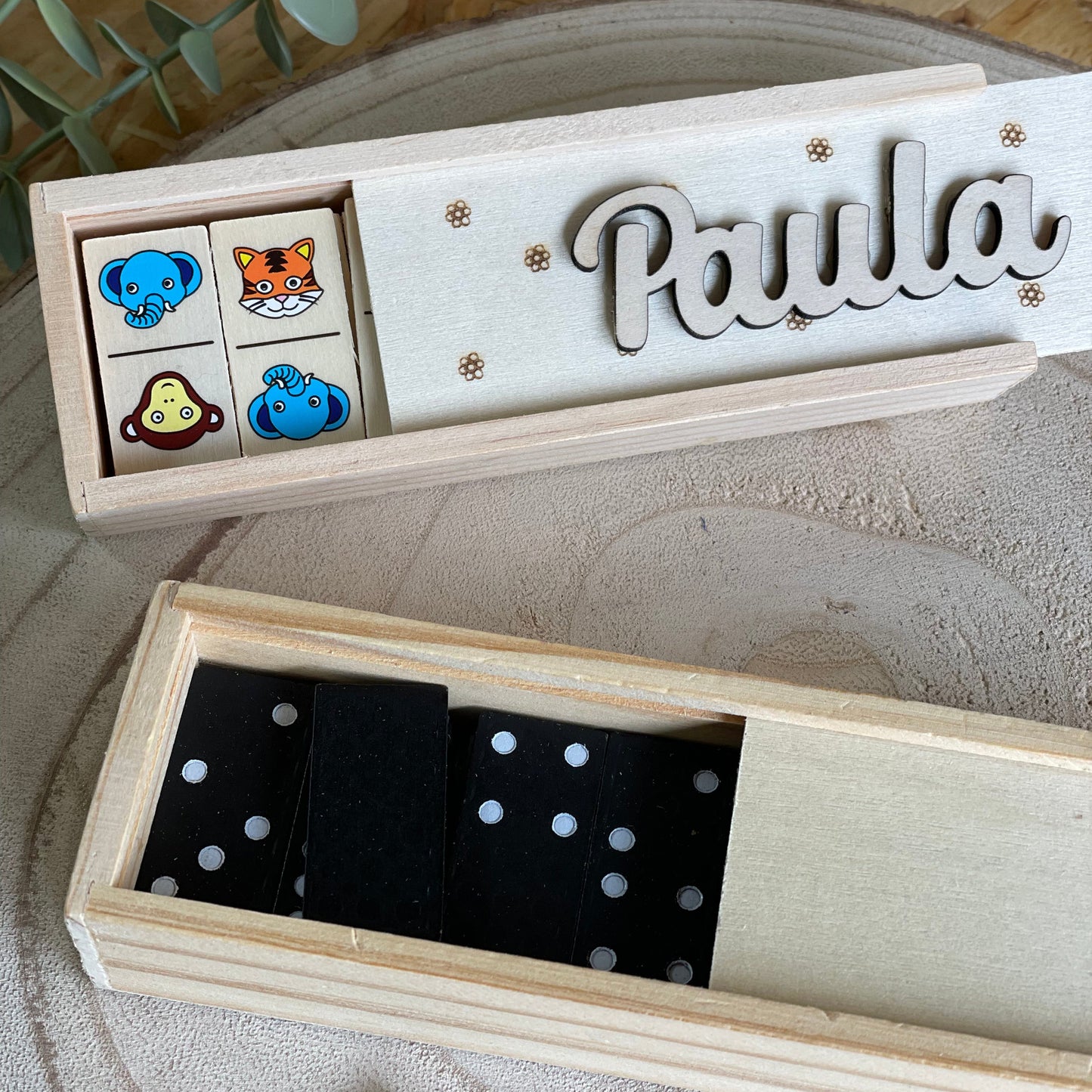Dominó Personalizado de Madera · Detalle para Invitados Bodas Bautizos y Comuniones