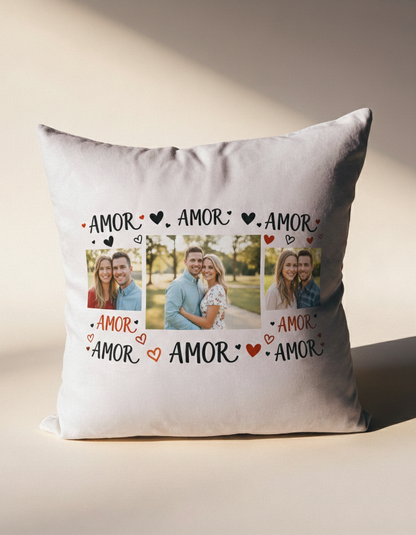 Cojín Personalizable Regalo San Valentín – Fotos, Nombres y Frases – regalo pareja
