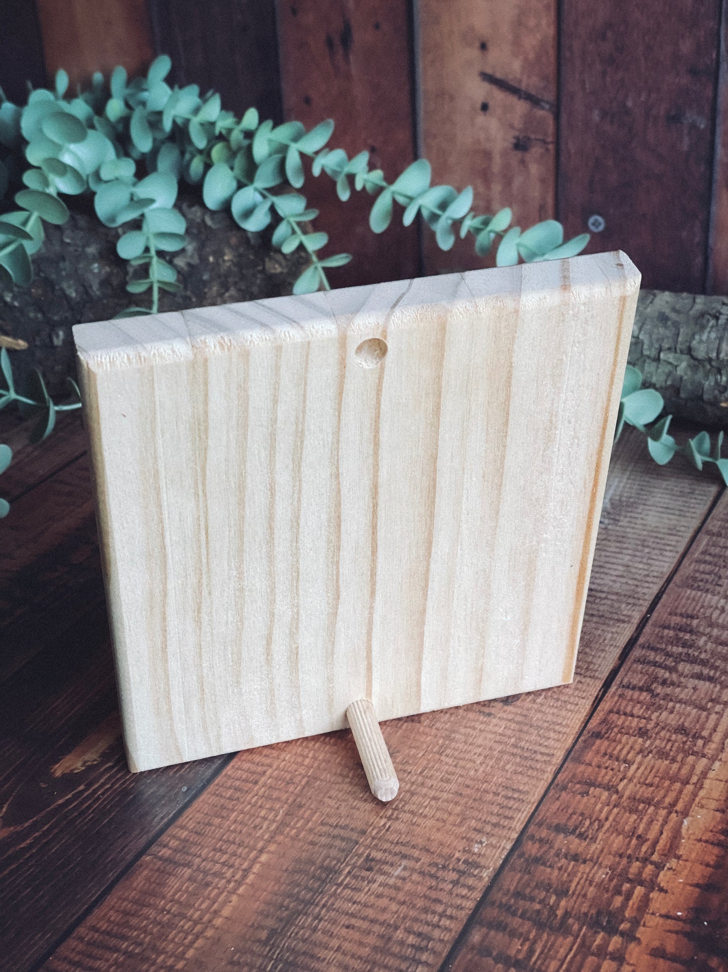 Photo Block de Madera Personalizado con Foto y Texto