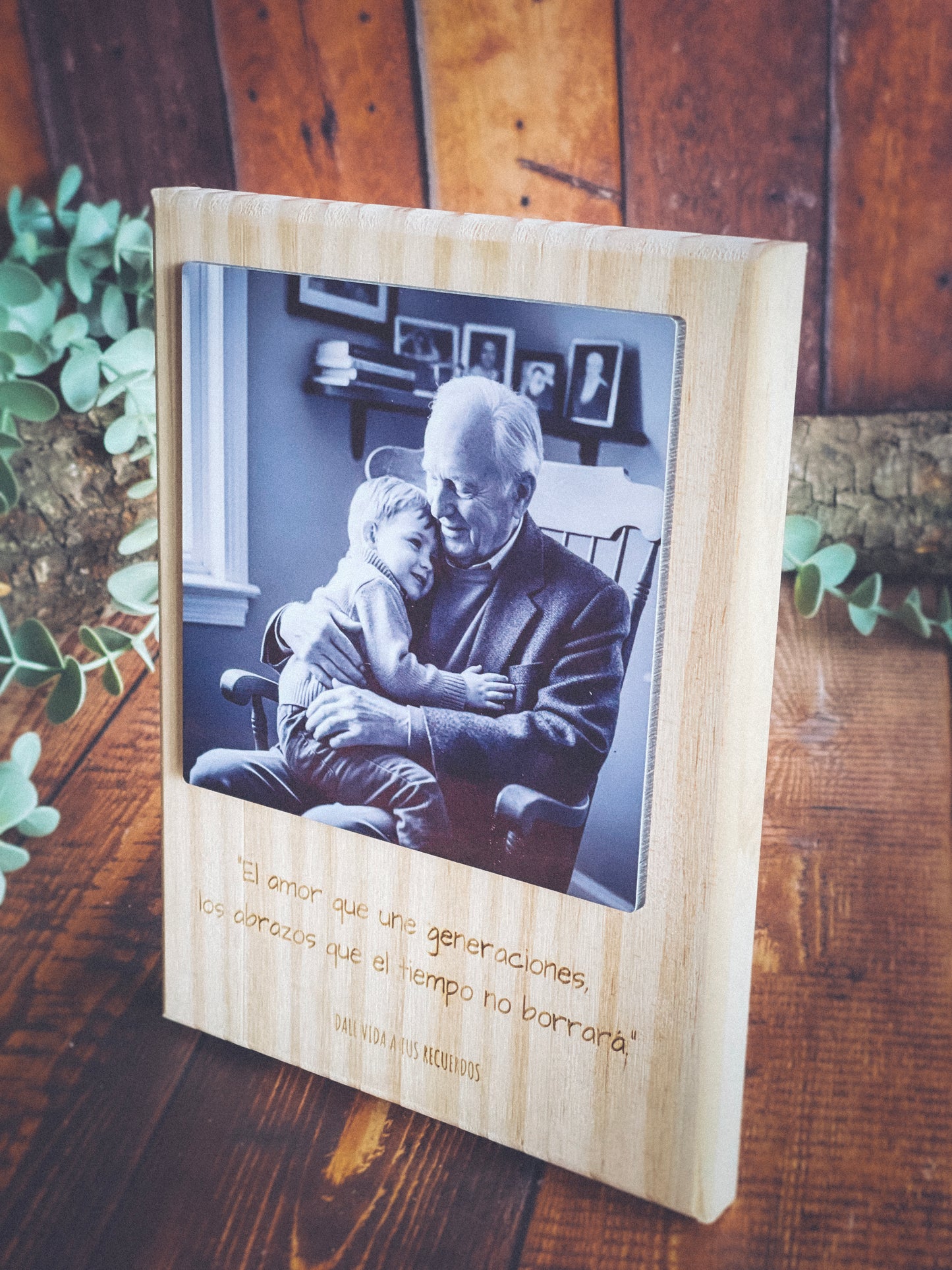 Photo block Balú con Foto y Grabado | Regalo Original de Navidad y Decoración