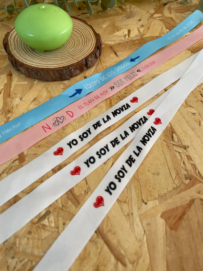 Pulsera de Tela Personalizada · Para Todo Tipo de Eventos y Celebraciones
