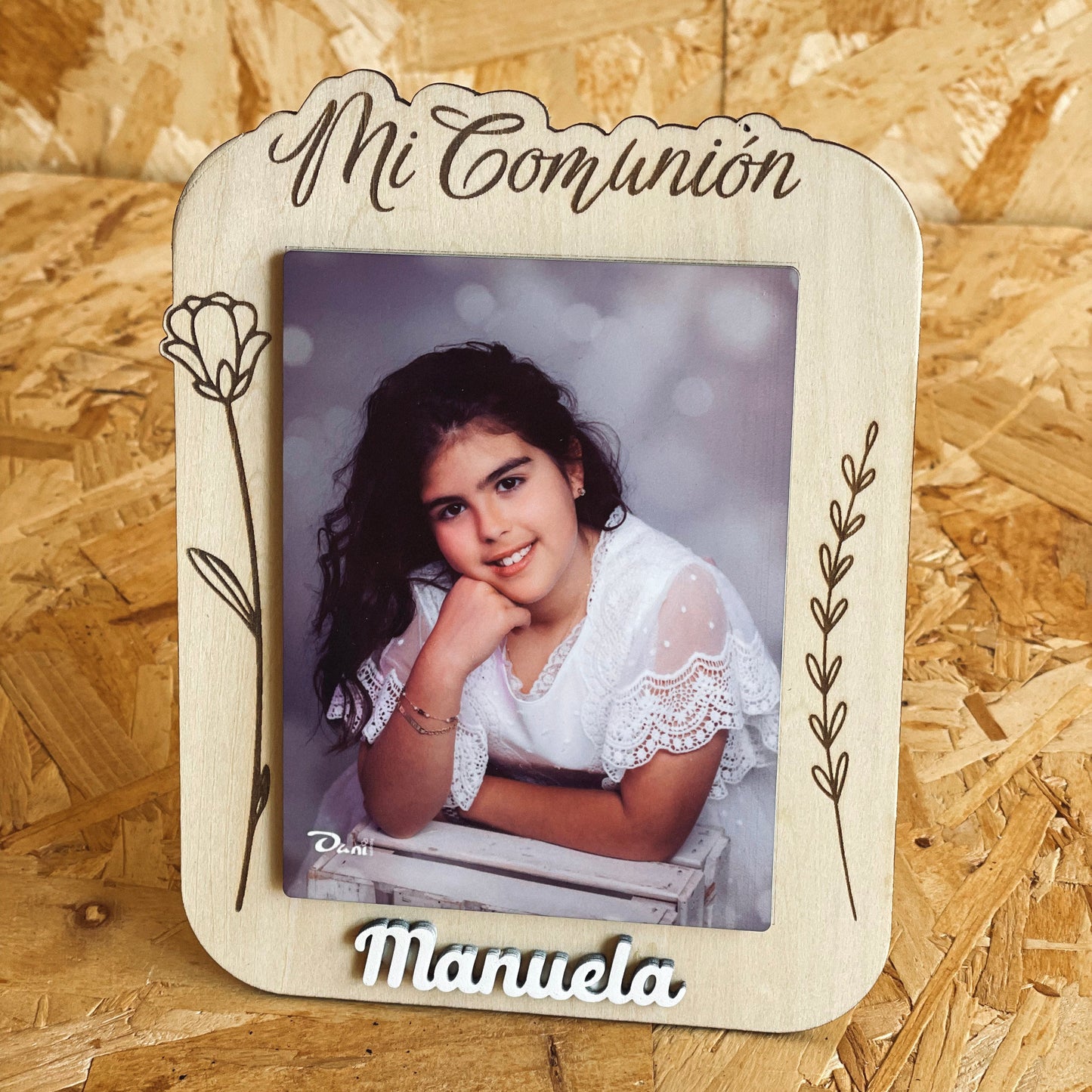 Marco en madera + fotografía en DM en 9x12 cm Mod. Premium