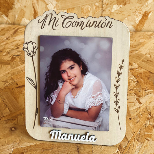 Marco en madera + fotografía en DM en 9x12 cm Mod. Premium