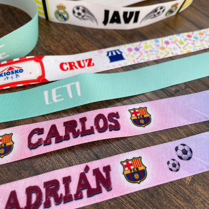 Pulsera de Tela Personalizada · Para Todo Tipo de Eventos y Celebraciones