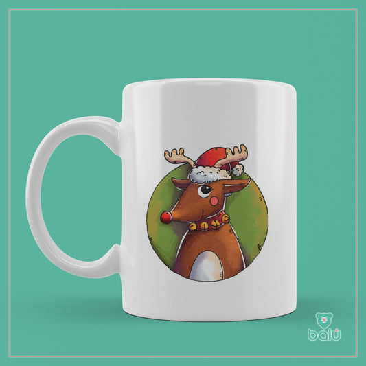 Taza cerámica "Taza Reno Navidad"