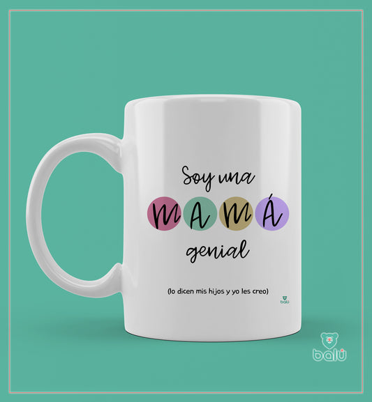 Taza cerámica "Taza soy una mamá genial"