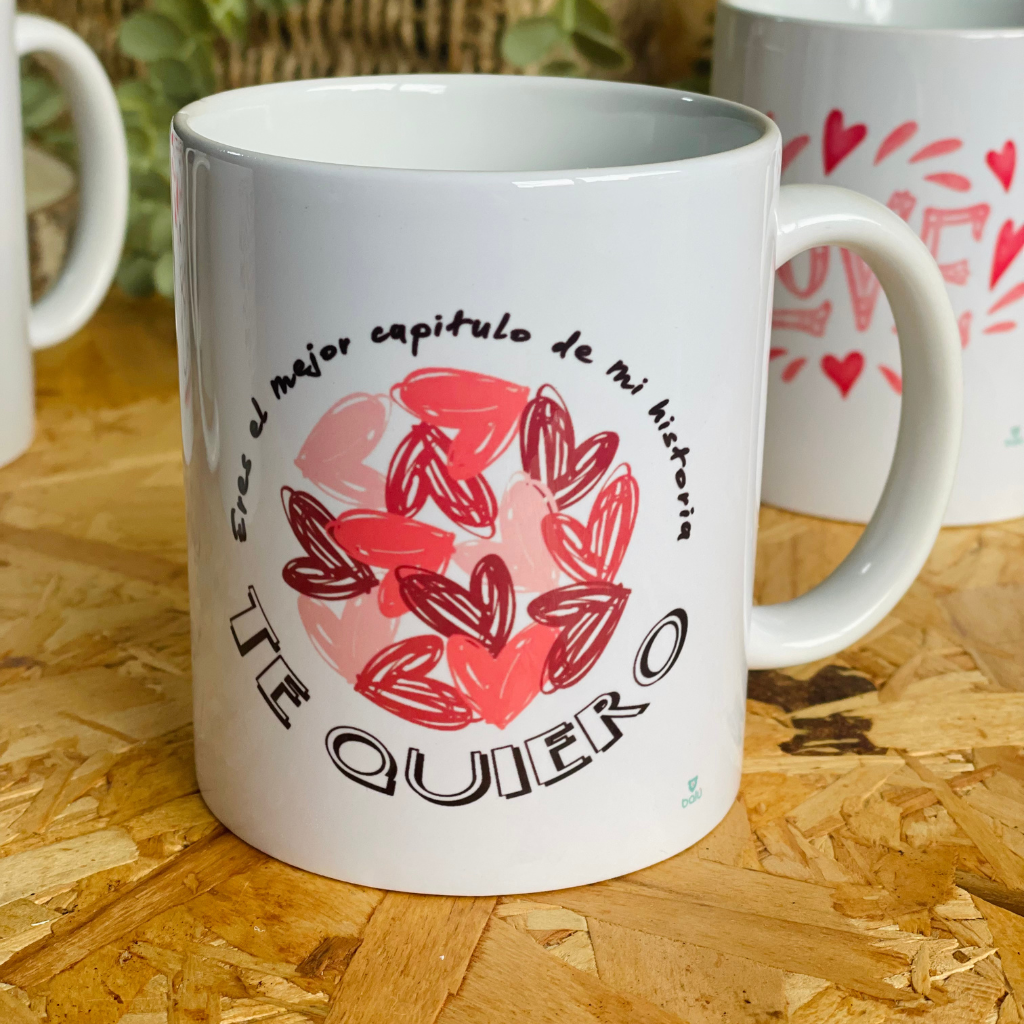 Taza Blanca de cerámica personalizada