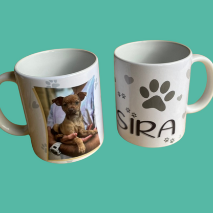 Taza de Cerámica Personalizada con Foto y Texto · Regalo Original