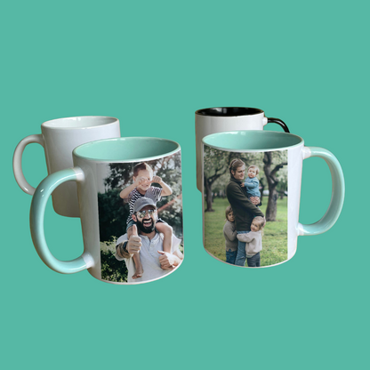 Taza de Cerámica Personalizada con Foto y Texto · Regalo Original
