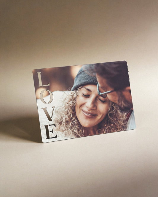 Marco de Madera "LOVE" Horizontal - San Valentín