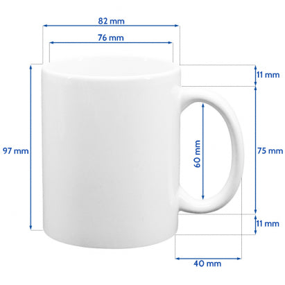 Taza Blanca de cerámica personalizada